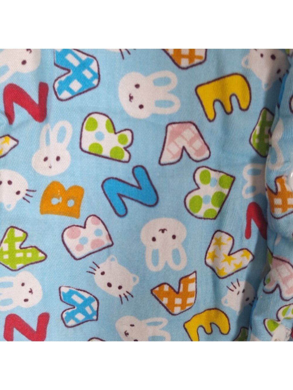 Kids Alphabet Rabbit Puff Coat Handmade - Picture 4 of 5